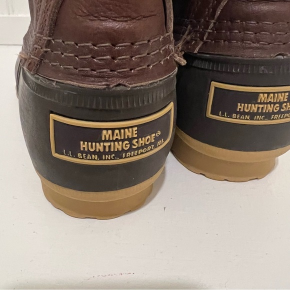 Men's Brown and Black Duck Boots - Picture 4 of 7